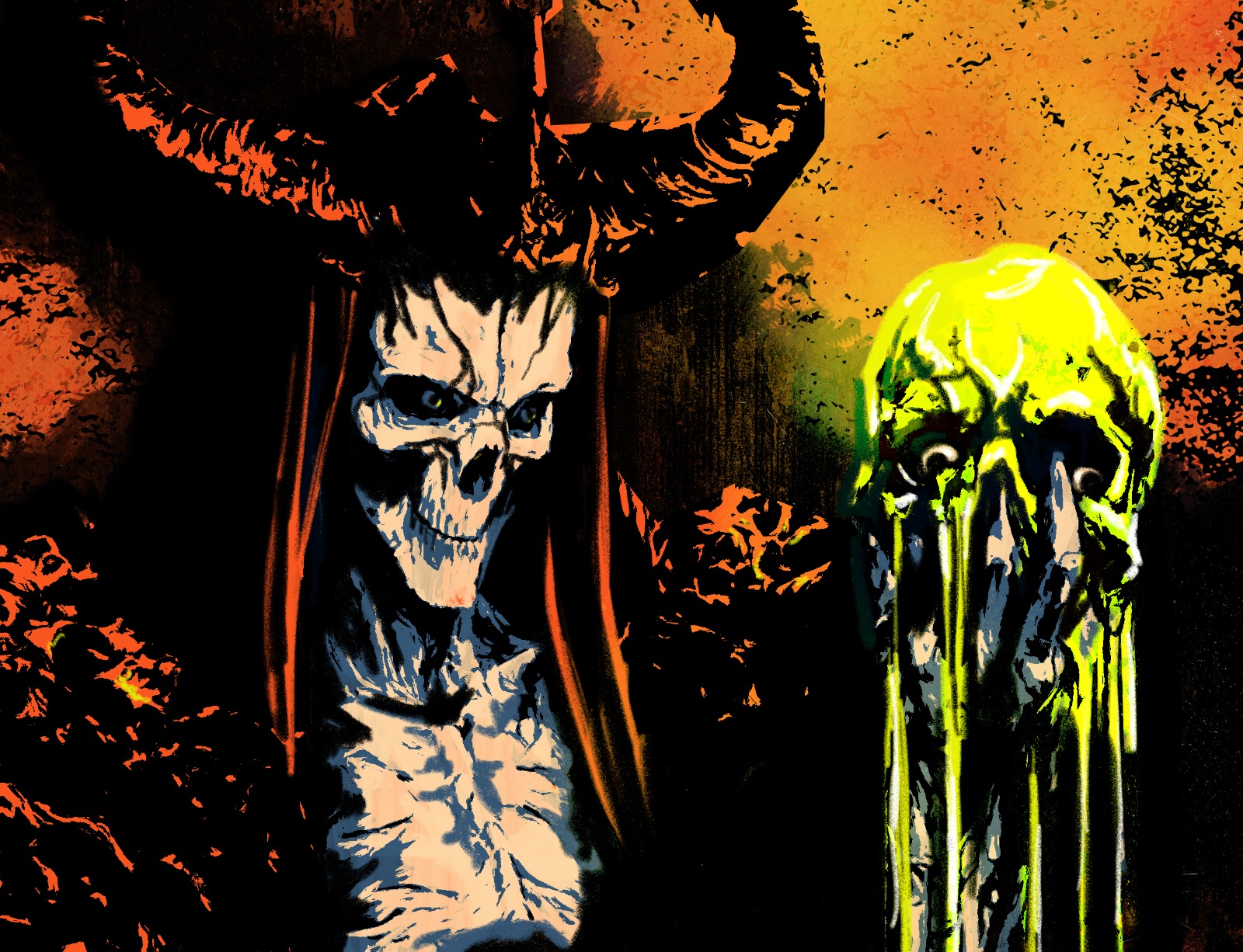 Corruption character artwork for Deathmancer.