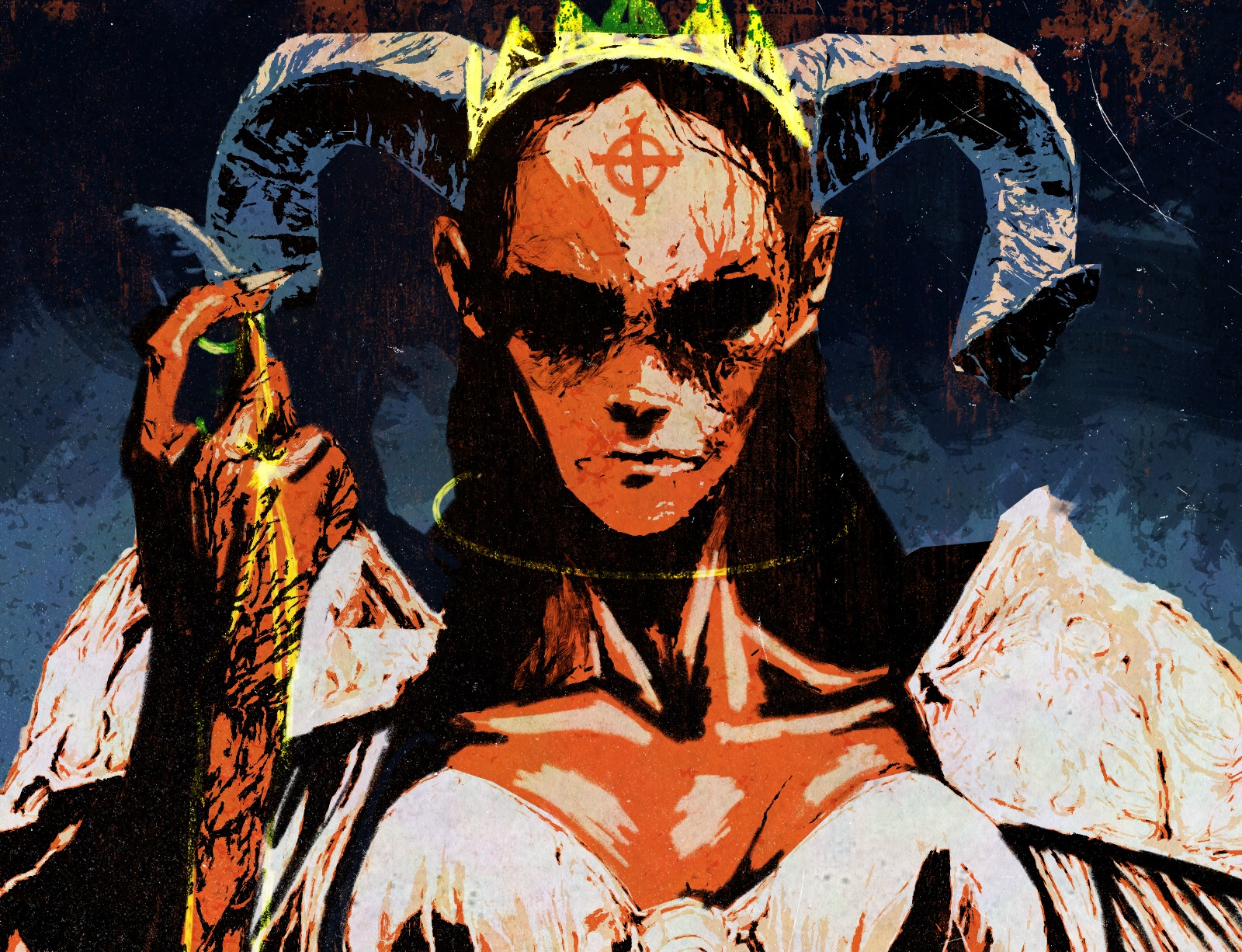 Malachar character artwork for Deathmancer.